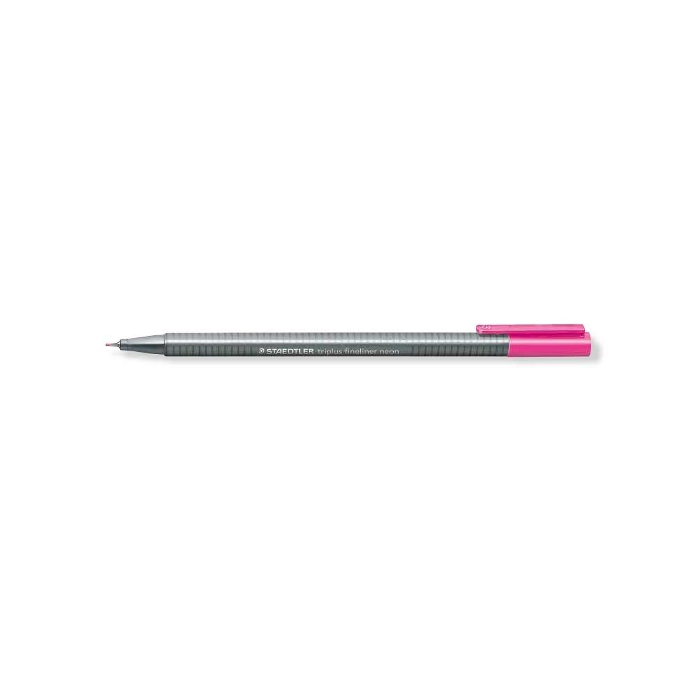 Staedtler, Cienkopis trójkątny triplus, różowy neon, 0.3 mm S 334-221
