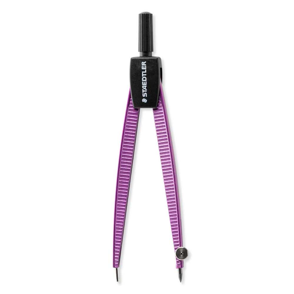 Staedtler, Cyrkiel szkolny, fioletowy, z etui na grafity S 550 50 M4 - obrazek 2