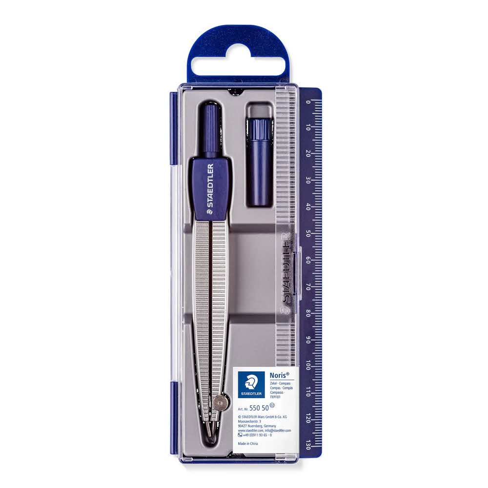 Staedtler, Cyrkiel szkolny, z etui na grafity S 550 50