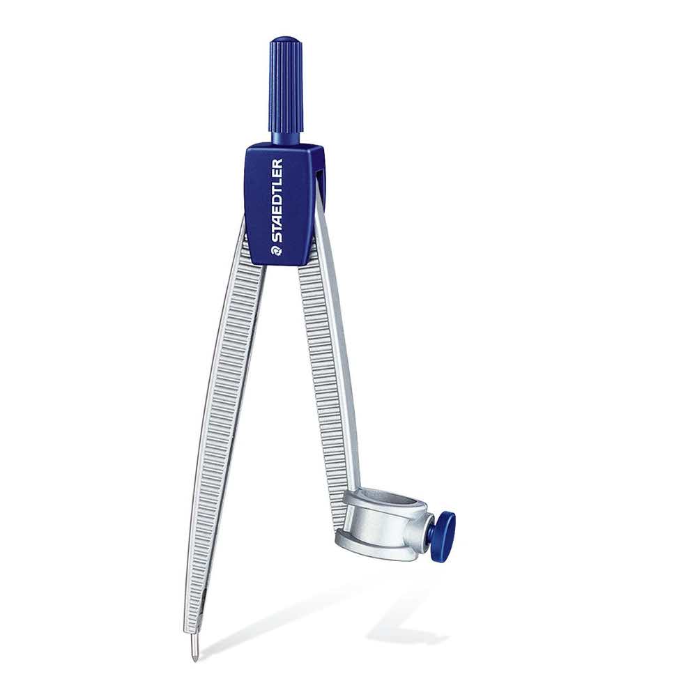 Staedtler, Cyrkiel szkolny, z uniwersalnym adapterem i ołówkiem S 550 55 BK - obrazek 2