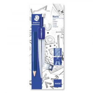 Staedtler, Cyrkiel szkolny, z uniwersalnym adapterem i ołówkiem S 550 55 BK