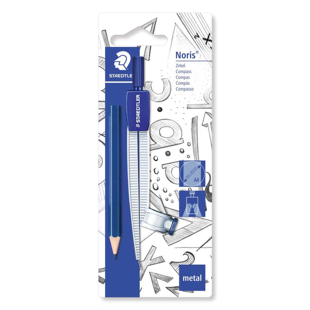 Staedtler, Cyrkiel szkolny, z uniwersalnym adapterem i ołówkiem S 550 55 BK
