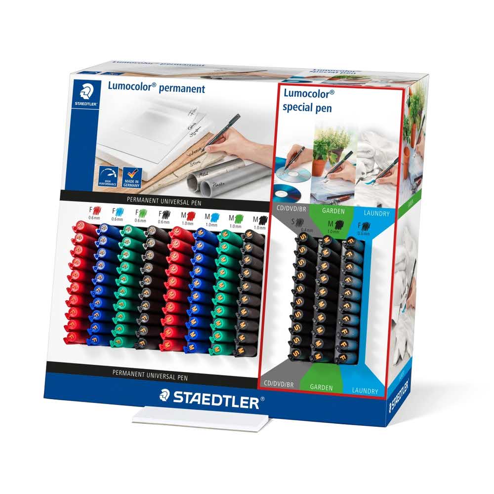 Staedtler, Dispaly - Foliopisy wodoodporne Lumocolor, 110 szt. S 31 CA110P