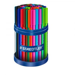 Staedtler, Display - Długopis trójkątny, M, 50 szt. S 432 35MKP50