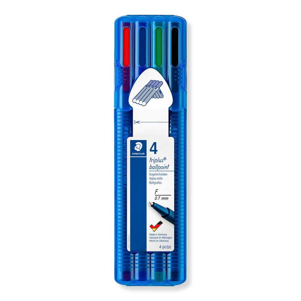Staedtler, Długopis triplus ball, F, w etui S 437 FSB4
