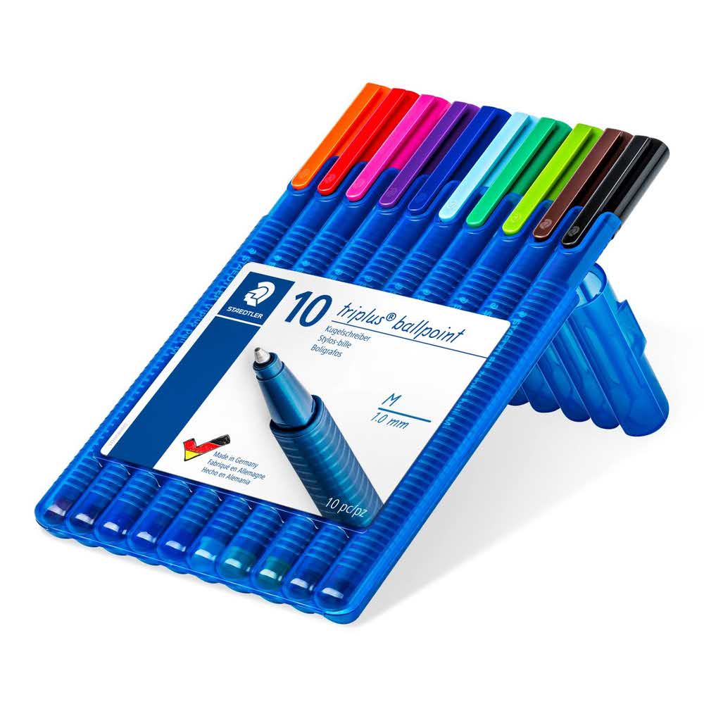 Staedtler, Długopis triplus ball, M, w etui S 437 MSB10 - obrazek 2