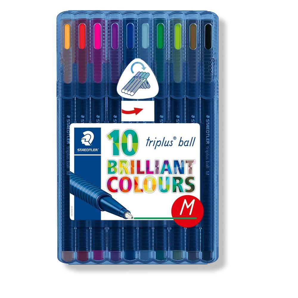 Staedtler, Długopis triplus ball, M, w etui S 437 MSB10