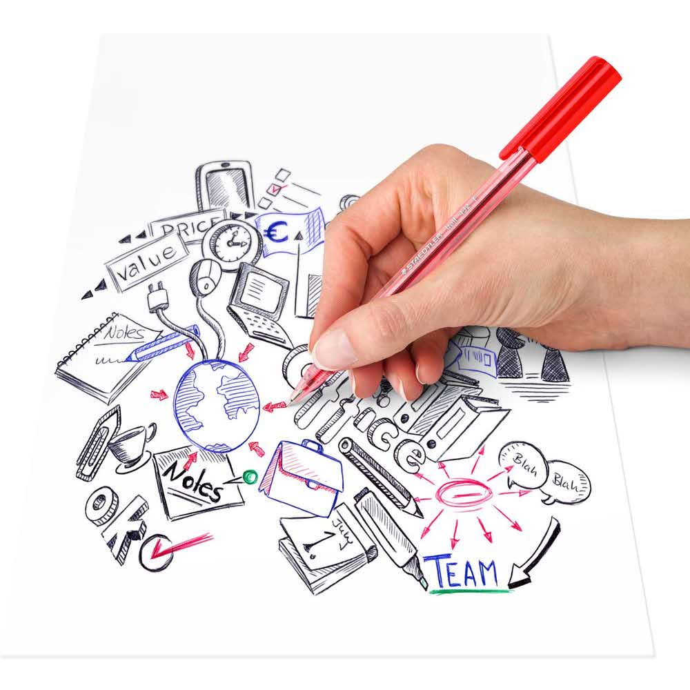 Staedtler, Długopis trójkątny, niebieski, F S 432 F-3 - obrazek 3