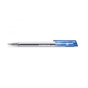 Staedtler, Długopis trójkątny z przyciskiem, F, niebieski S 423 F-3