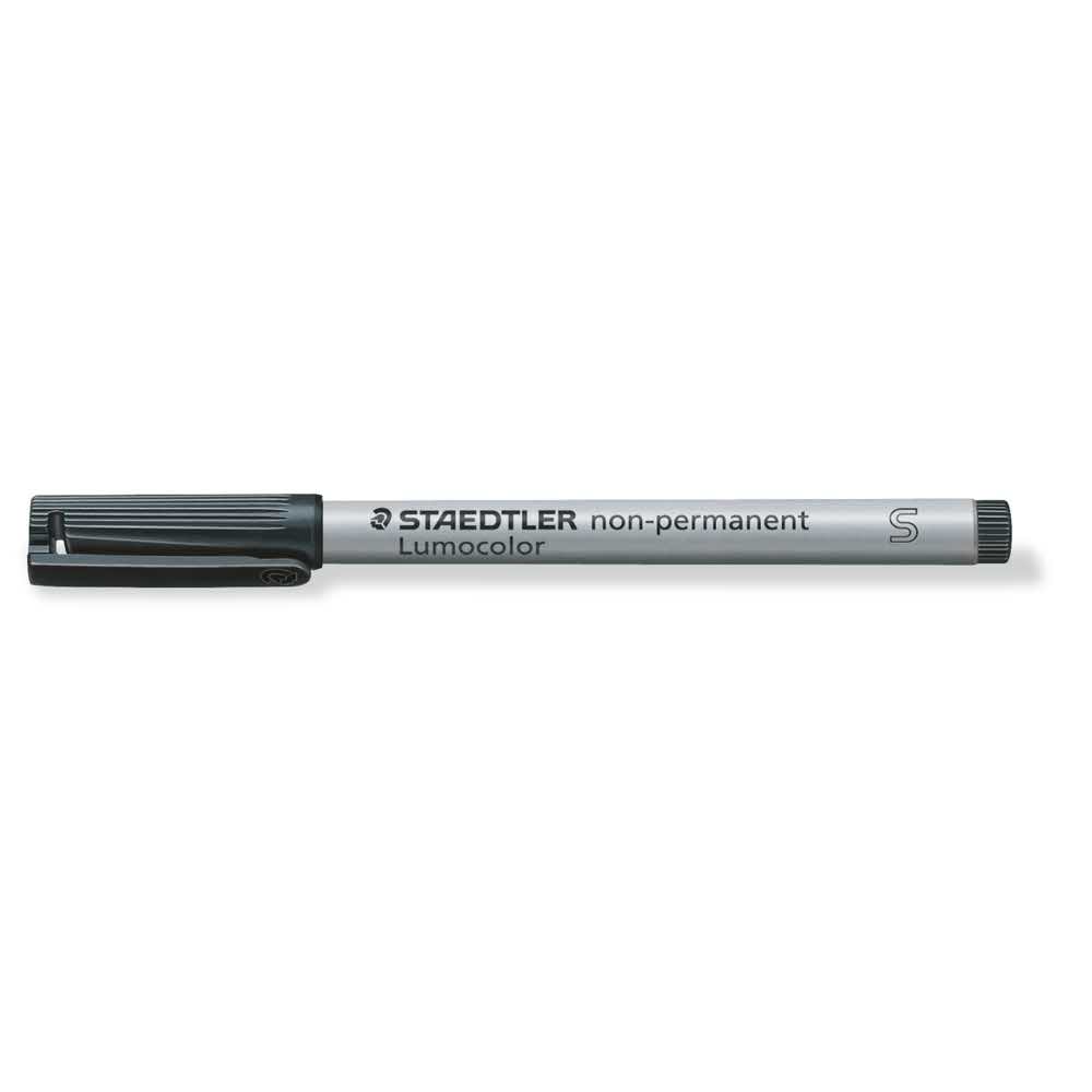 Staedtler, Foliopis usuwalny Lumocolor, S, czarny S 311-9