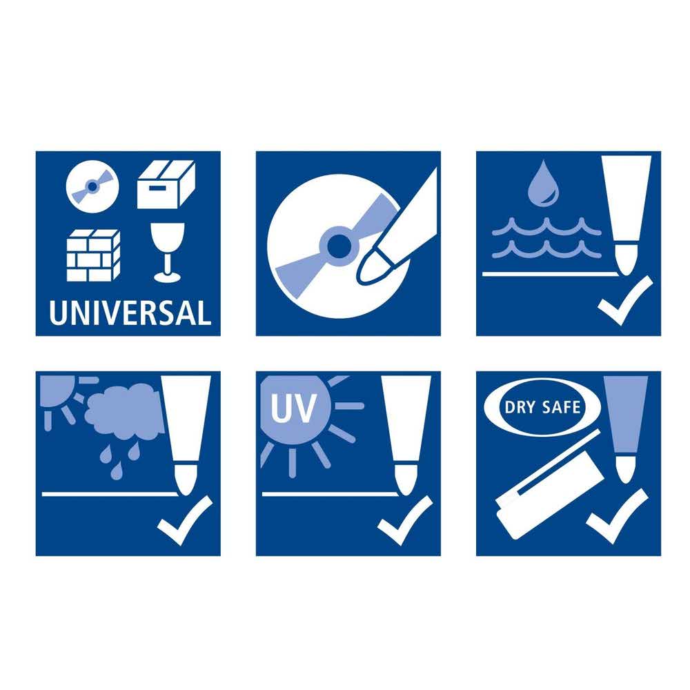 Staedtler, Foliopis wodoodporny Lumocolor, fioletowy, F S 318-6 - obrazek 2