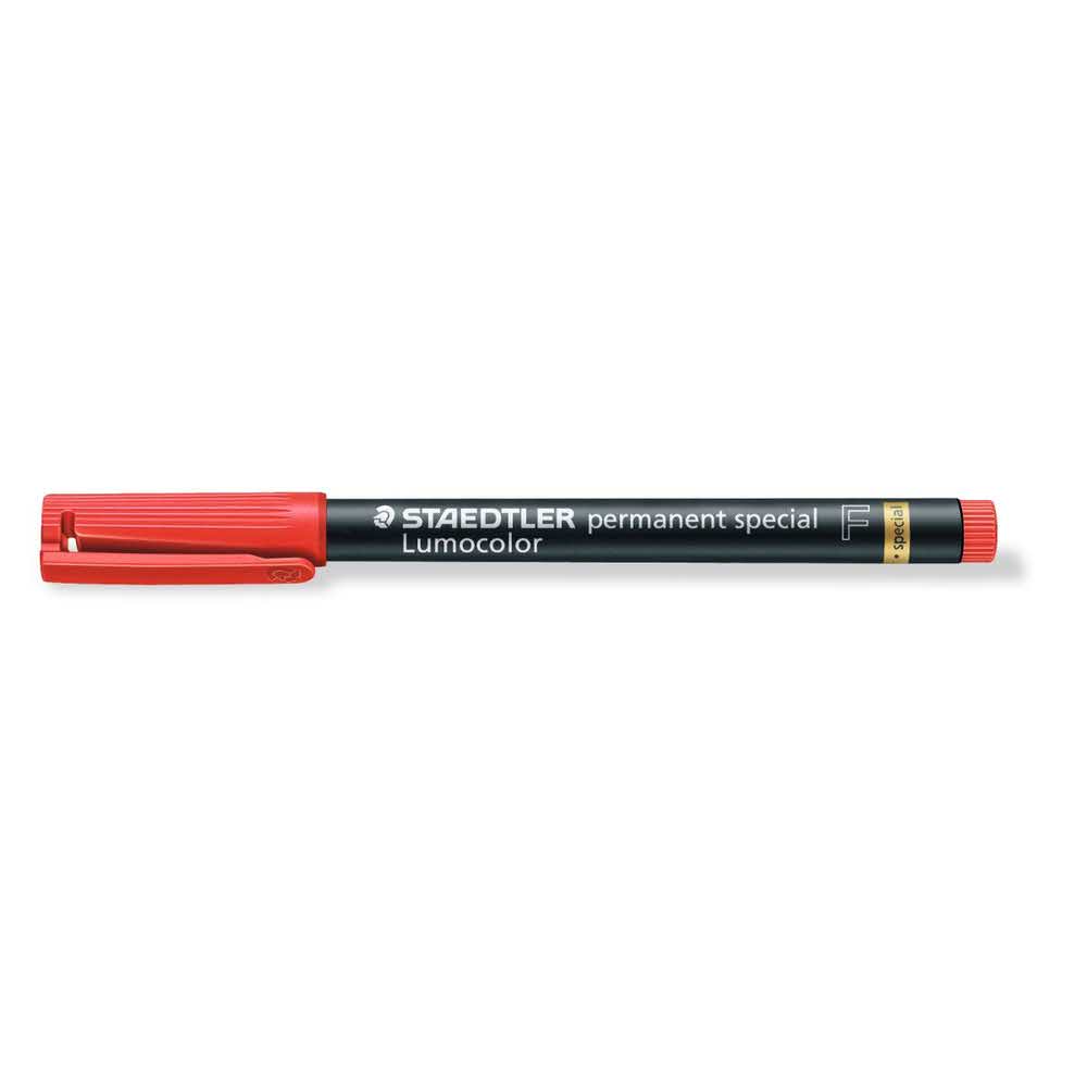 Staedtler, Foliopis wodoodporny Lumocolor special, czerwony, F S 319 F-2 - obrazek 2