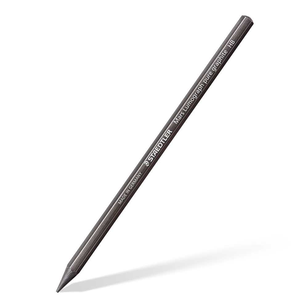 Staedtler, Grafity w sztyfcie Mars Lumograph, Pure Graphite, 6 szt. S 100G M6 - obrazek 2