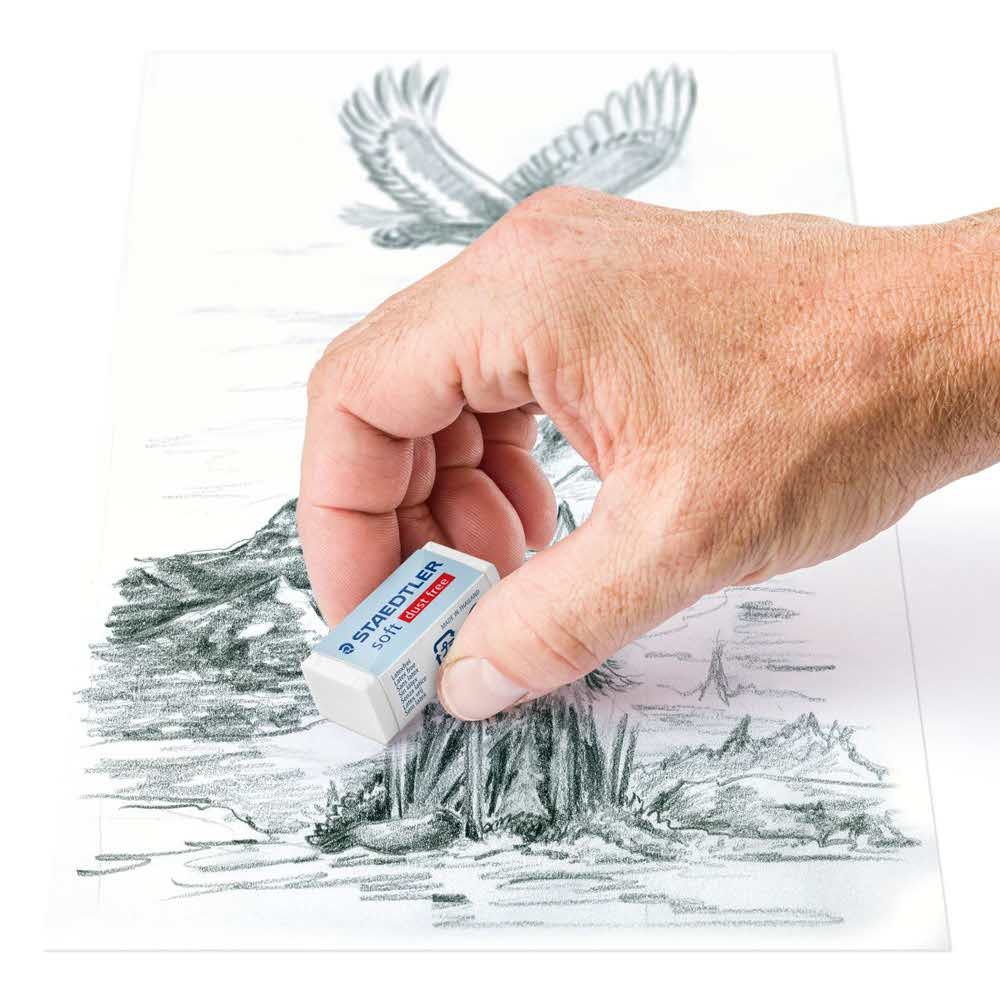 Staedtler, Gumka soft, dust-free, 33x16x13 mm S 526 S40 - obrazek 3