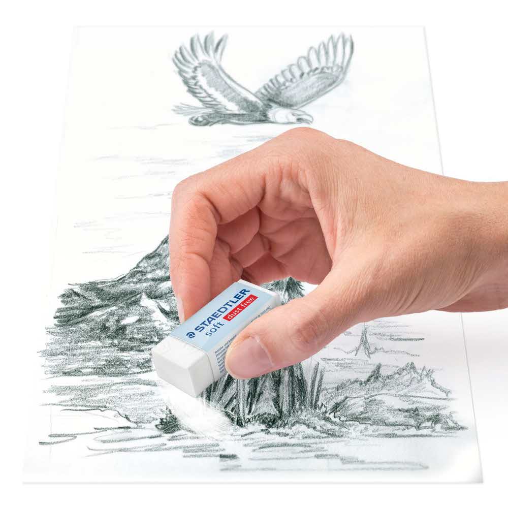 Staedtler, Gumka soft, dust-free, 43x19x13 mm S 526 S30 - obrazek 3