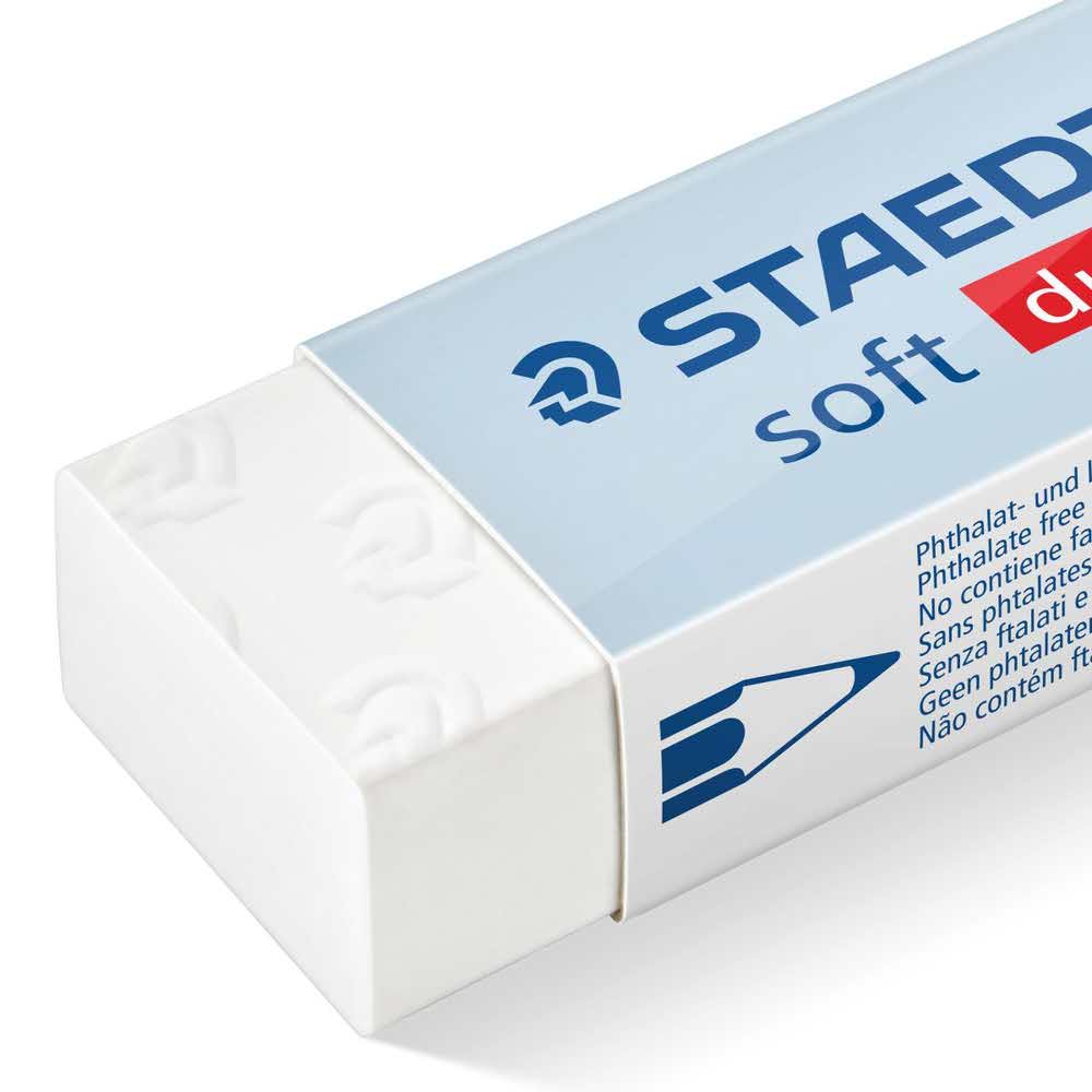 Staedtler, Gumka soft, dust-free, 65x23x13 mm S 526 S20 - obrazek 2