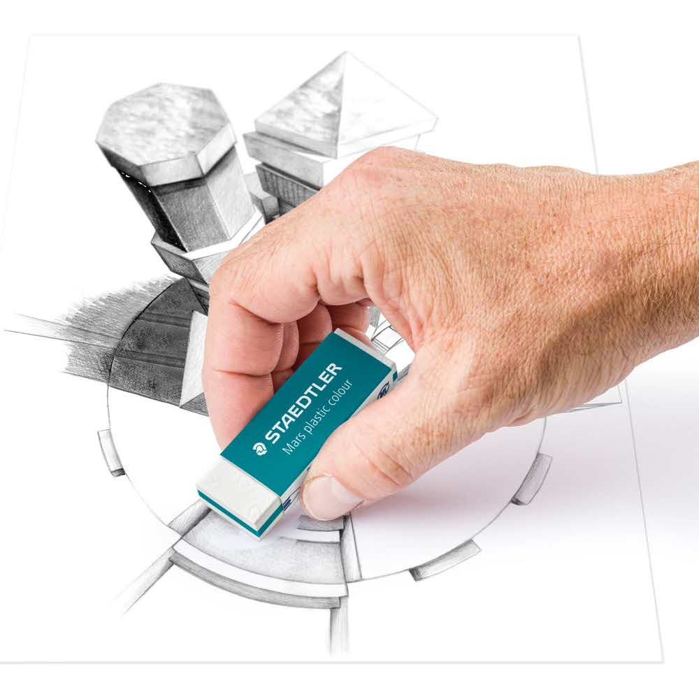 Staedtler, Gumka techniczna Mars Plastic, niebieska S 526 50E1-35 - obrazek 3