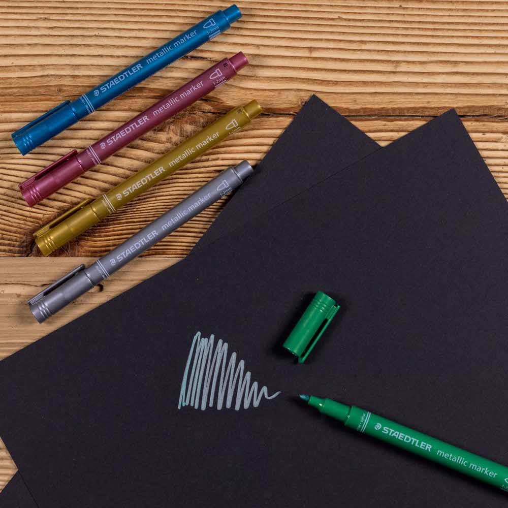 Staedtler, Marker metaliczny Metallic, okrągła końcówka, 5 kolorów S 8323 BK5 - obrazek 5