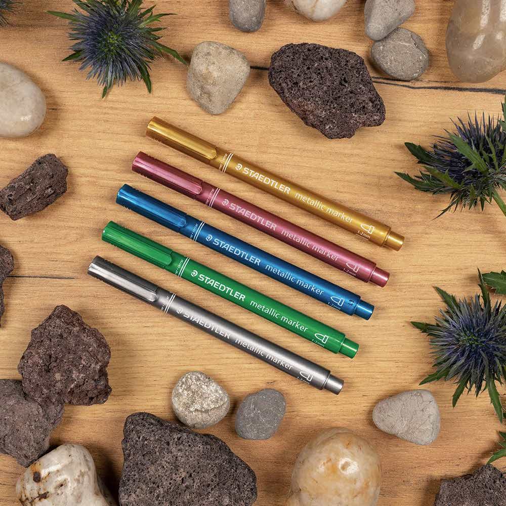 Staedtler, Marker metaliczny Metallic, okrągła końcówka, 5 kolorów S 8323 BK5 - obrazek 4