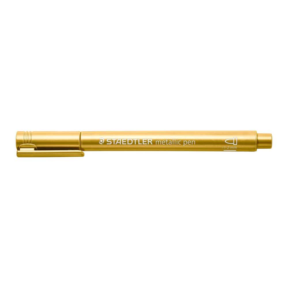 Staedtler, Marker metaliczny Metallic, złoty, okrągła końcówka S 8323-11 - obrazek 2
