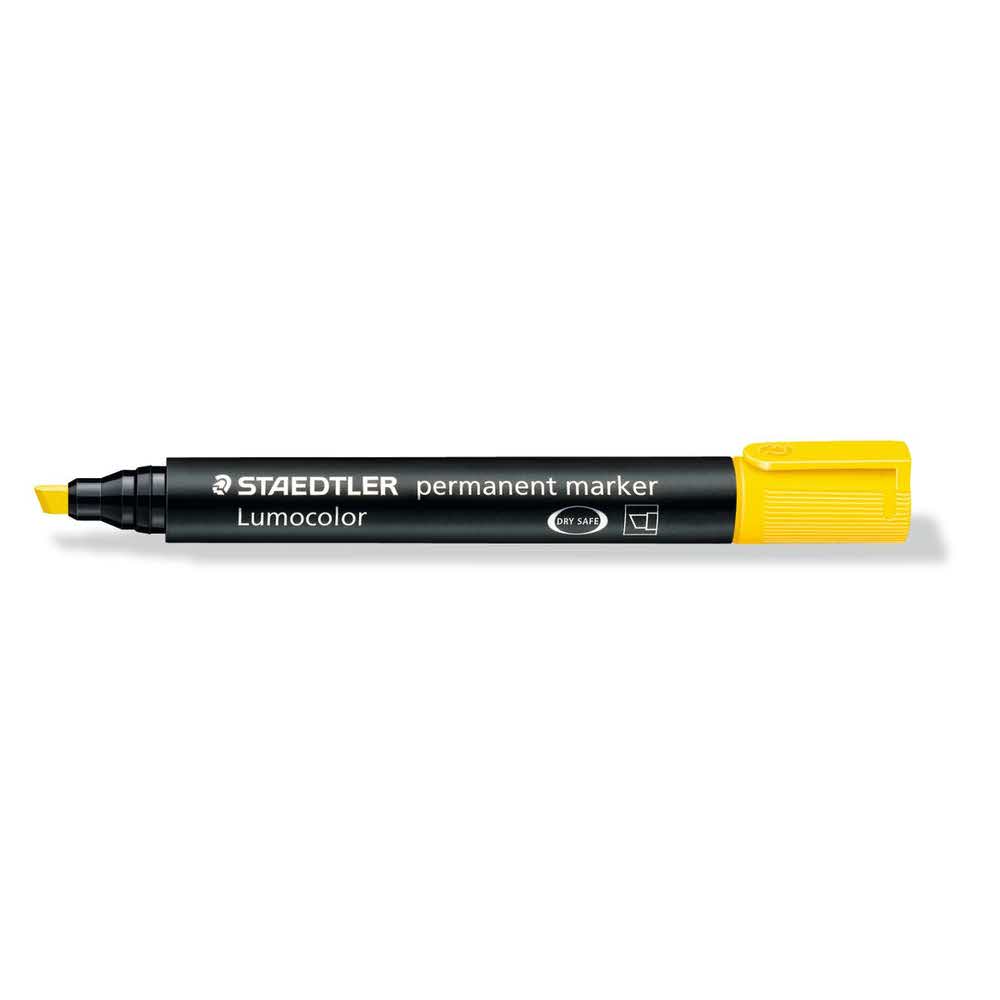 Staedtler, Marker wodoodporny Lumocolor, żółty, ścięty S 350-1