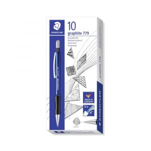Staedtler, Ołówek automatyczny graphite z gumowym uchwytem, niebieski, B, 0.7 mm S 779 07-3