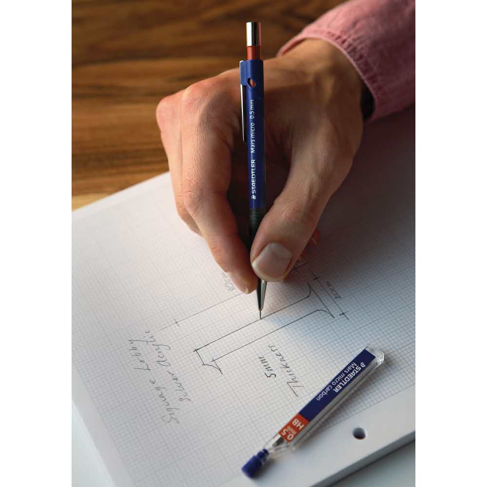Staedtler, Ołówek automatyczny Mars micro, B, 0.5 mm S 775 05 - obrazek 4
