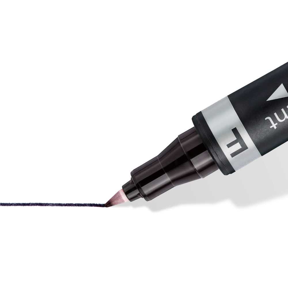 Staedtler, Pisak dwustronny Lumocolor Duo, zielony, wodoodporny, F, M S 348-5 - obrazek 2