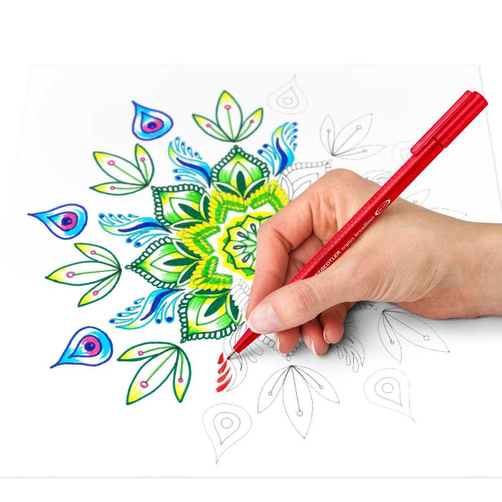 Staedtler, Pisak triplus broadliner, 0.8 mm, 10 kolorów S 338 TB10-C - obrazek 4