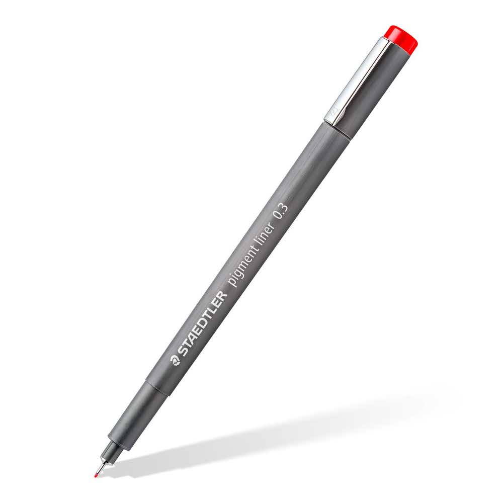 Staedtler, Pisak z atramentem pigmentowym, 0.3 mm, 6 szt., w etui S 30803-SSB6 - obrazek 3