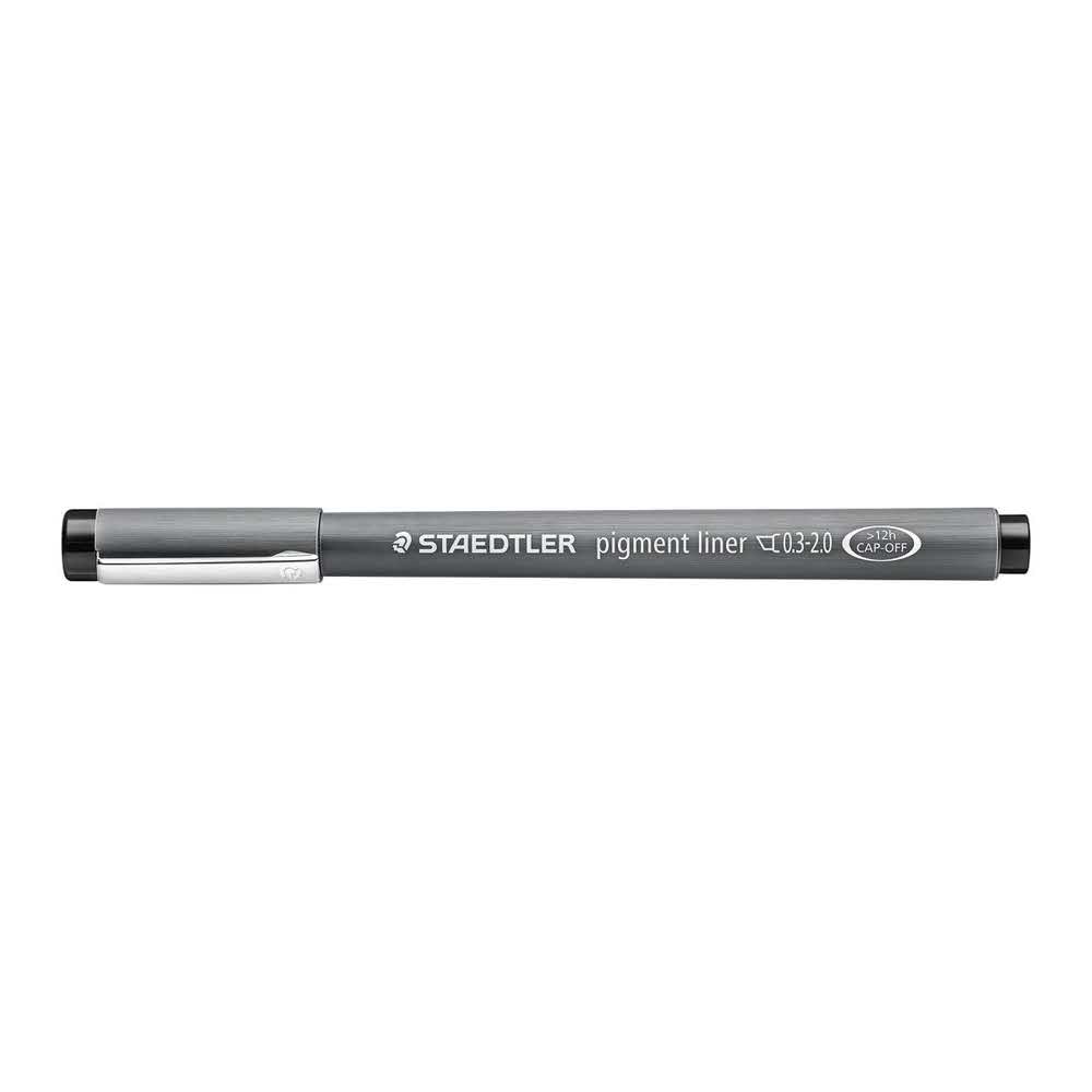 Staedtler, Pisak z atramentem pigmentowym, czarny, 2.0 mm, ścięta końcówka S 308 C2-9 - obrazek 2