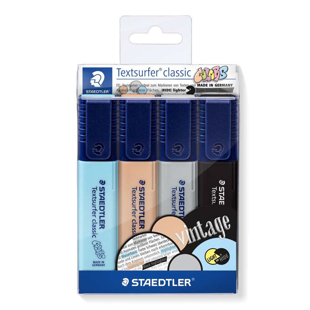 Staedtler, Textsurfer® classic Vintage, 4 kolory S 364 CWP4