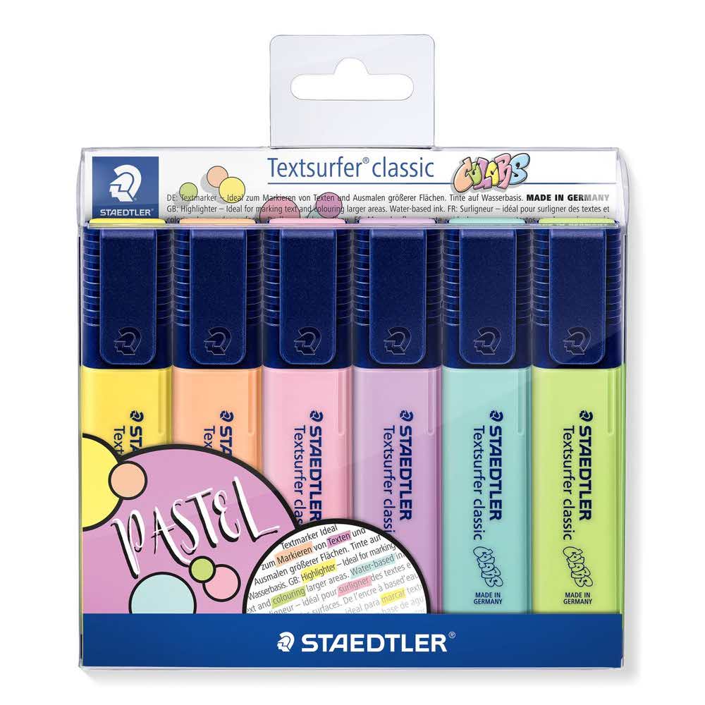 Staedtler, Zakreślacz Textsurfer® classic Pastel I, 6 kolorów S 364 CWP6