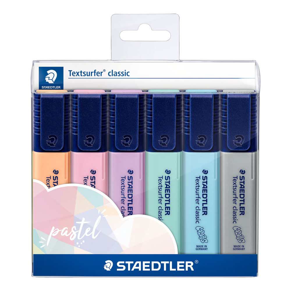 Staedtler, Zakreślacz Textsurfer® classic Pastel II, 6 kolorów S 364 CWP6PA