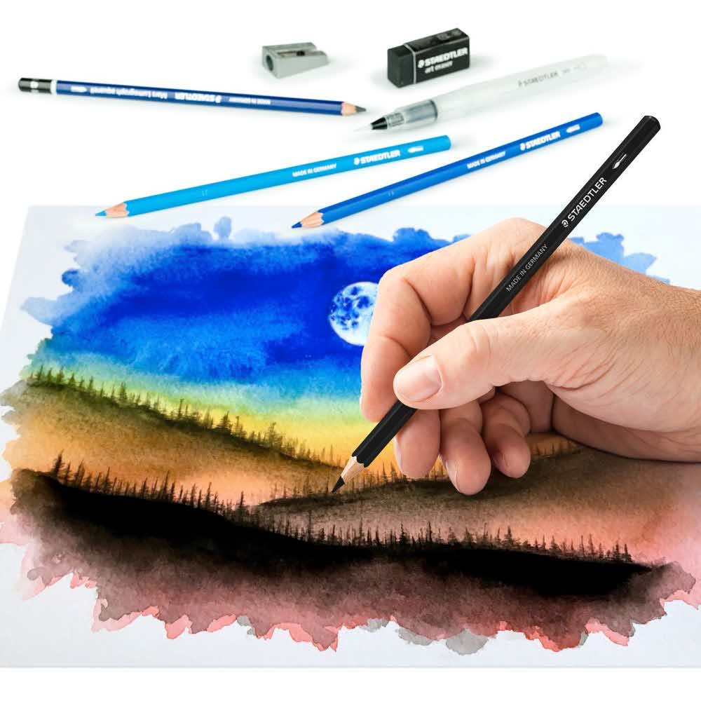 Staedtler, Zestaw do malowania Design Journey Watercolour Set, 18 szt. S 61 14610C - obrazek 3
