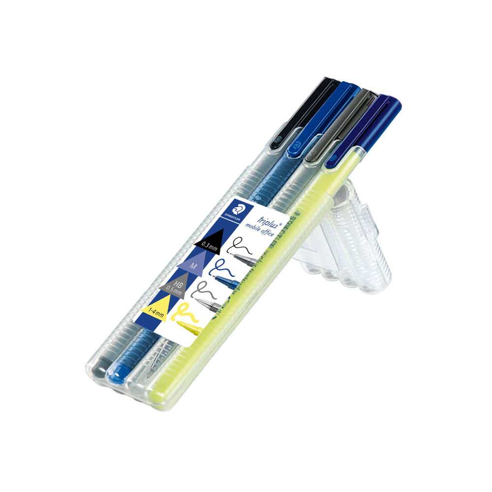 Staedtler, Zestaw do pisania Triplus Mobile Office, szt. 4, w etui S 34 SB4 - obrazek 2