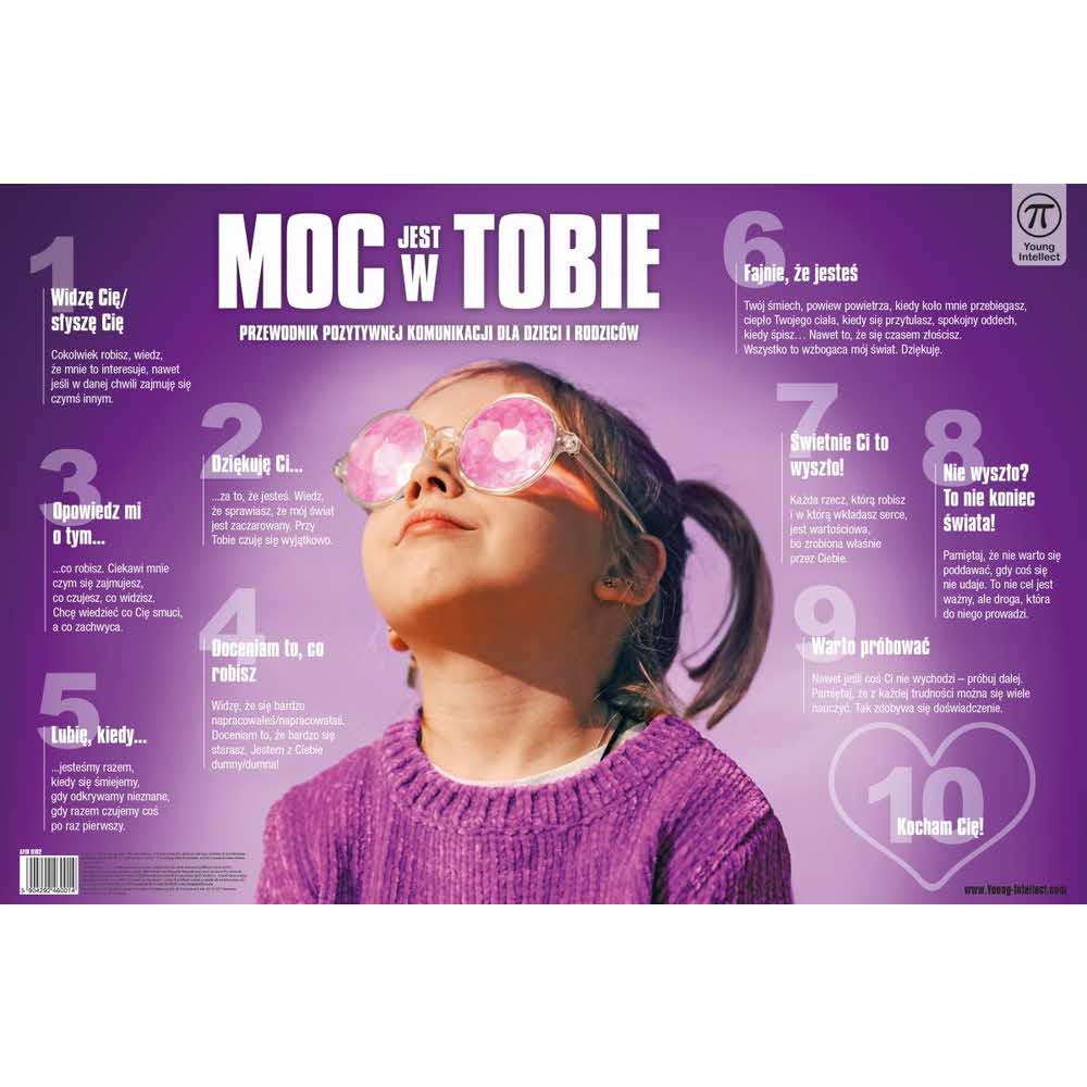 Young Intellect, Podkładka na biurko MOC JEST W TOBIE, 550x365 mm YI AFIR 0102