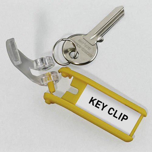 195704 Zawieszki do kluczy KEY CLIP /6szt/ Durable żółty - obrazek 4