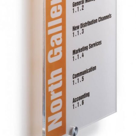 4825 Tabliczka informacyjna przydrzwiowa Crystal Sign 210x297mm Durable