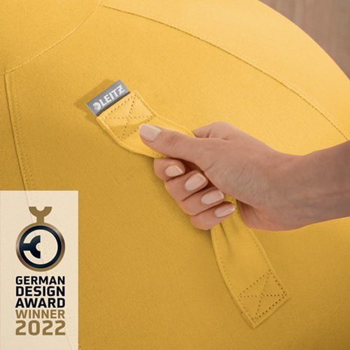 52790019 Piłka do siedzenia Leitz Ergo Cosy, żółta - obrazek 2