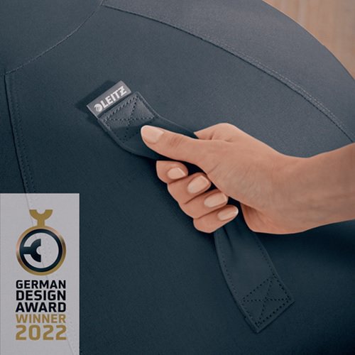 52790089 Piłka do siedzenia Leitz Ergo Cosy, szara - obrazek 2