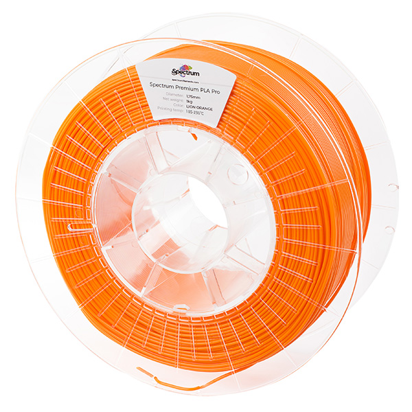Spectrum 3D filament PLA Pro 175mm 1000g 80101 lion orange