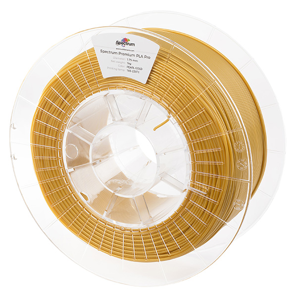 Spectrum 3D filament PLA Pro 175mm 1000g 80110 pearl gold