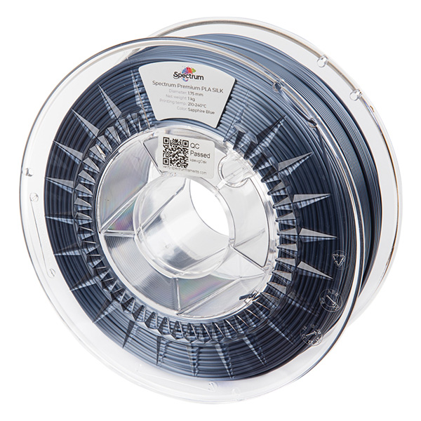 Spectrum 3D filament PLA Silk 175mm 1000g 80265 sapphire blue