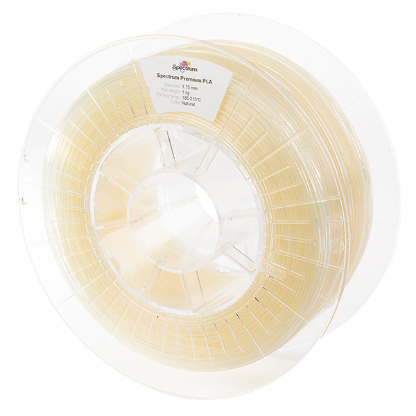 Spectrum 3D filament Premium PLA 175mm 1000g 80010 natural