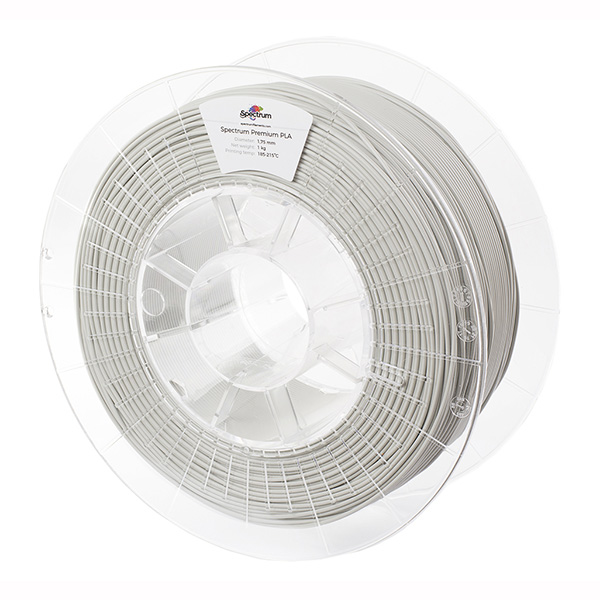 Spectrum 3D filament Premium PLA 175mm 1000g 80115 light grey