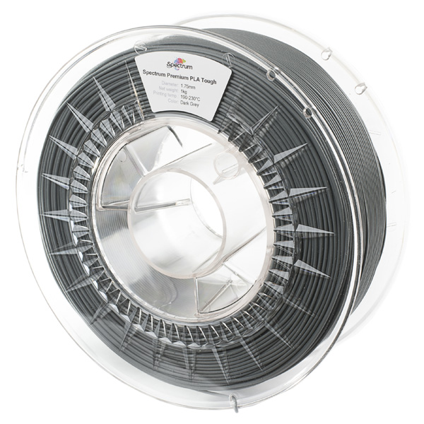 Spectrum 3D filament PLA Tough 175mm 1000g 80196 dark grey