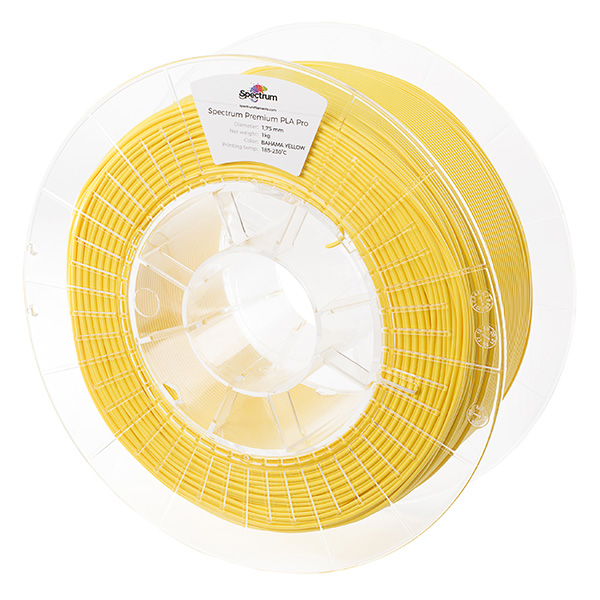 Spectrum 3D filament PLA Pro 175mm 1000g 80107 bahama yellow