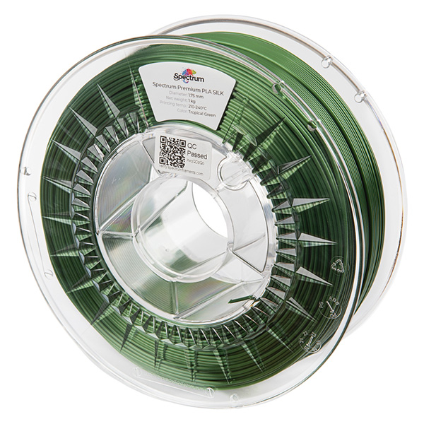 Spectrum 3D filament PLA Silk 175mm 1000g 80266 tropical green