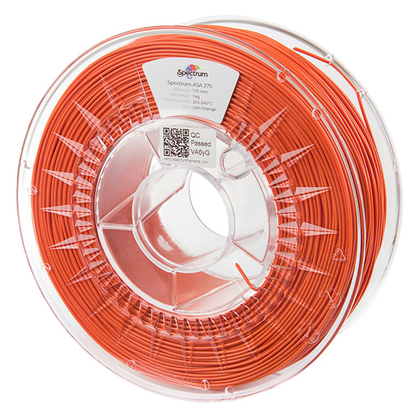 Spectrum 3D filament ASA 275 175mm 1000g 80304 lion orange